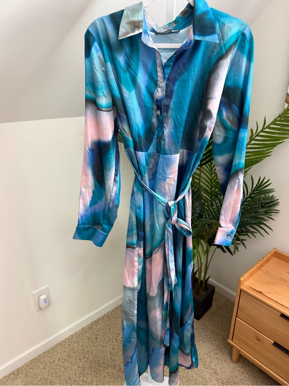 Pietro Brunelli Milano Royal Blue Anne Maternity Dress gender reveal pregnant XL - Picture 3 of 6